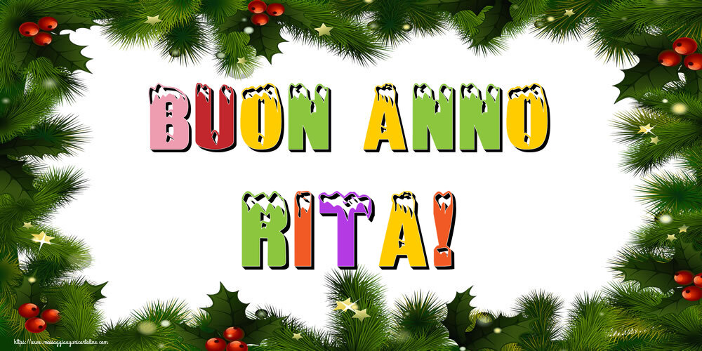Cartoline di Buon Anno - Buon Anno Rita!