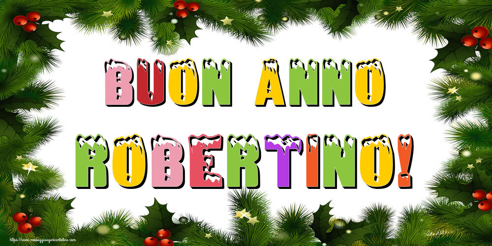 Cartoline di Buon Anno - Albero Di Natale & Palle Di Natale | Buon Anno Robertino!