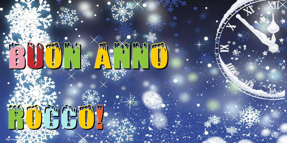 Cartoline di Buon Anno - Neve | Buon Anno Rocco!