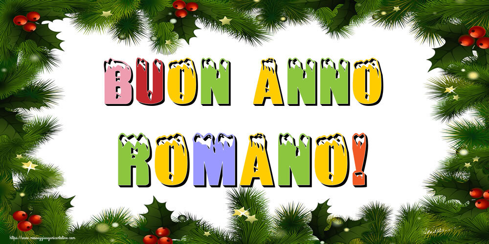 Cartoline di Buon Anno - Buon Anno Romano!