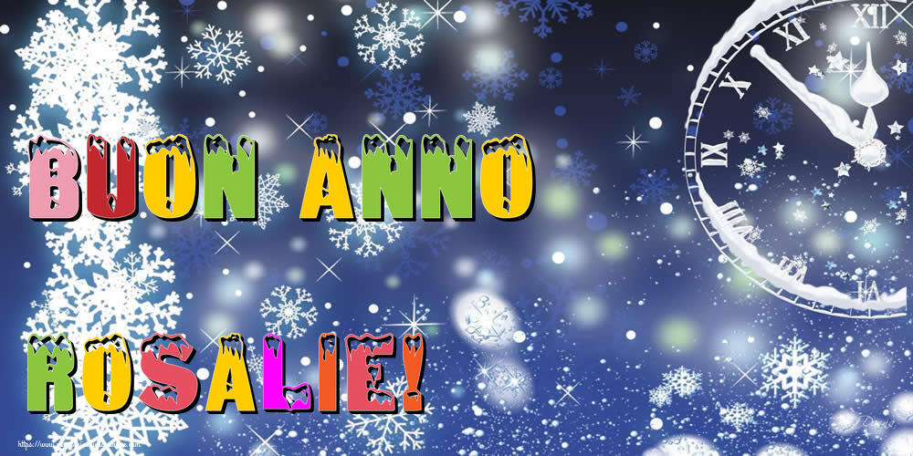 Cartoline di Buon Anno - Neve | Buon Anno Rosalie!