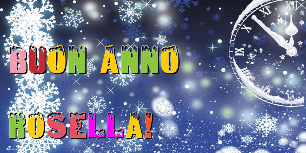 Cartoline di Buon Anno - Neve | Buon Anno Rosella!