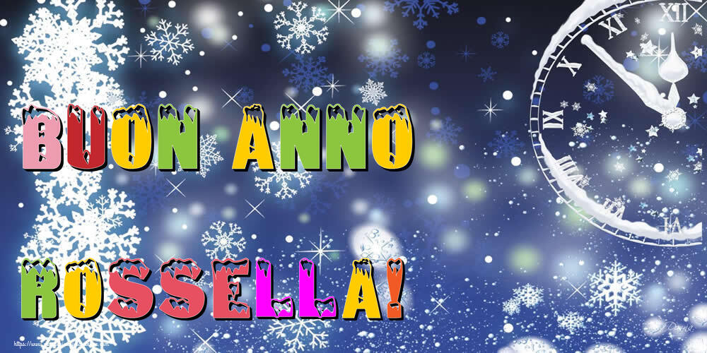Cartoline di Buon Anno - Buon Anno Rossella!