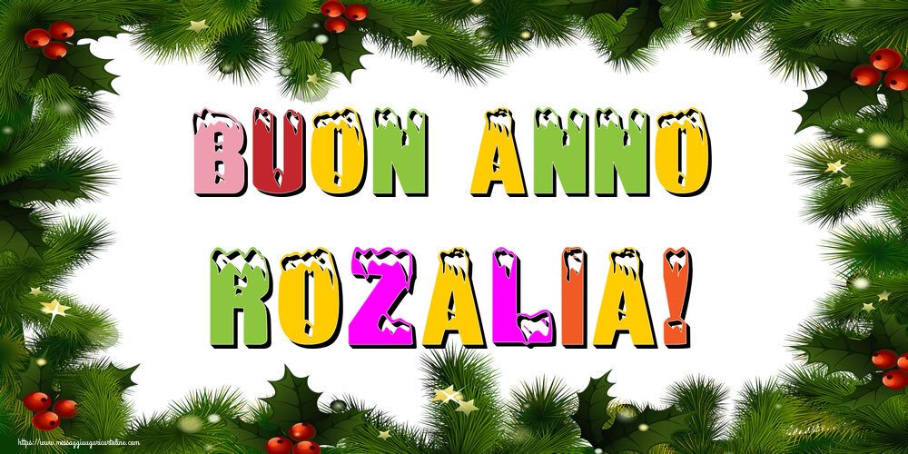 Cartoline di Buon Anno - Albero Di Natale & Palle Di Natale | Buon Anno Rozalia!