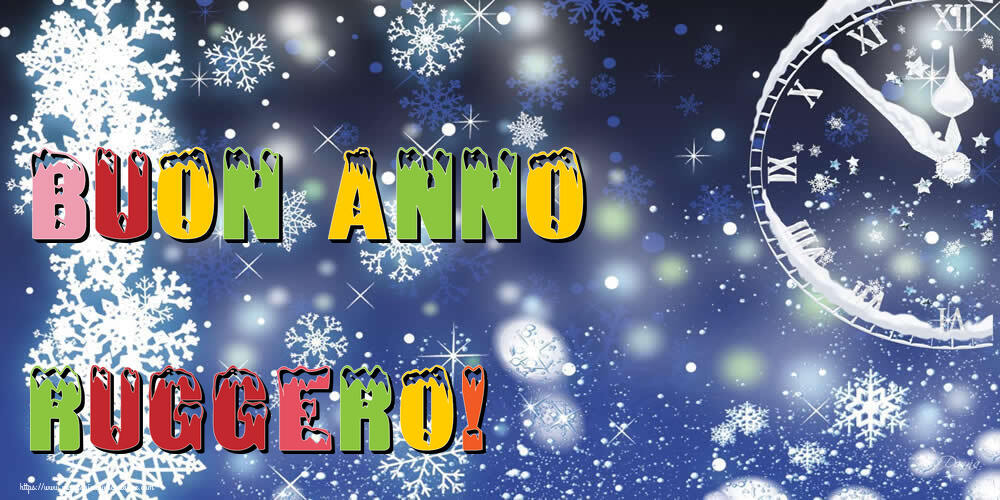 Cartoline di Buon Anno - Neve | Buon Anno Ruggero!