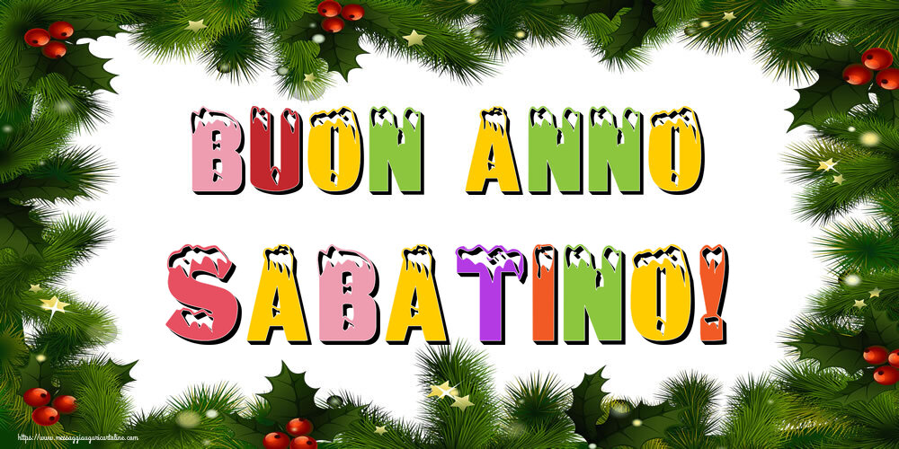Cartoline di Buon Anno - Albero Di Natale & Palle Di Natale | Buon Anno Sabatino!