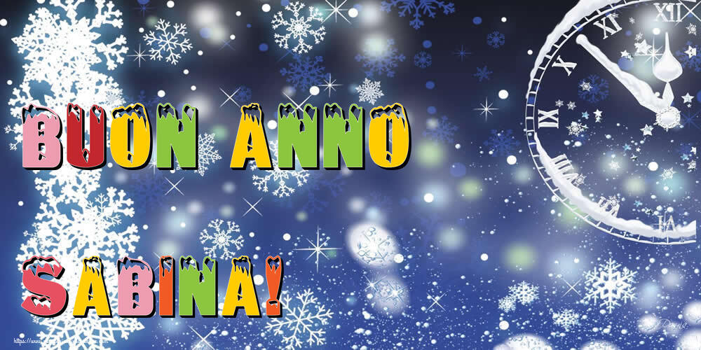 Cartoline di Buon Anno - Neve | Buon Anno Sabina!