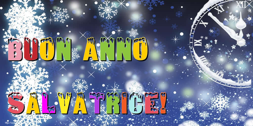 Cartoline di Buon Anno - Neve | Buon Anno Salvatrice!