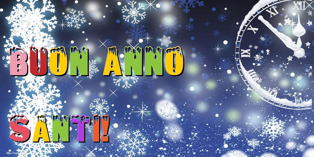 Cartoline di Buon Anno - Neve | Buon Anno Santi!
