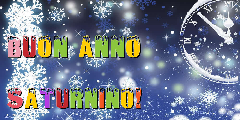 Cartoline di Buon Anno - Neve | Buon Anno Saturnino!