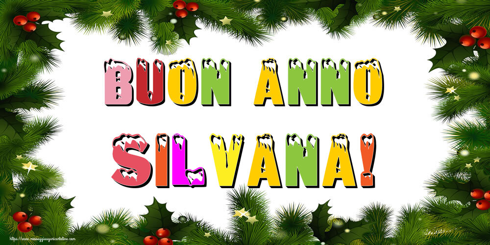 Cartoline di Buon Anno - Buon Anno Silvana!