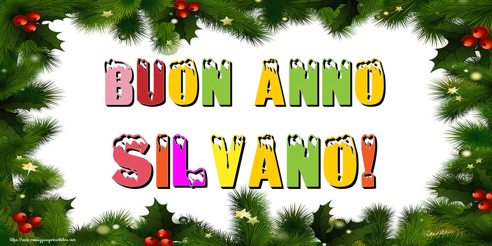 Cartoline di Buon Anno - Albero Di Natale & Palle Di Natale | Buon Anno Silvano!