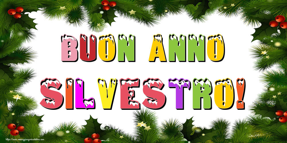 Cartoline di Buon Anno - Albero Di Natale & Palle Di Natale | Buon Anno Silvestro!