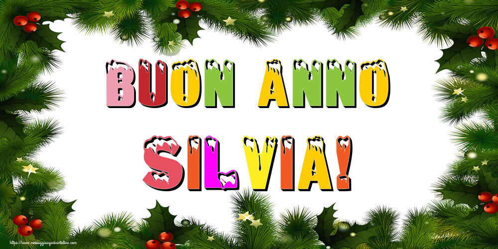 Cartoline di Buon Anno - Buon Anno Silvia!