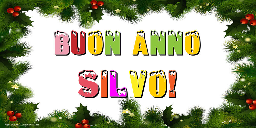 Cartoline di Buon Anno - Albero Di Natale & Palle Di Natale | Buon Anno Silvo!