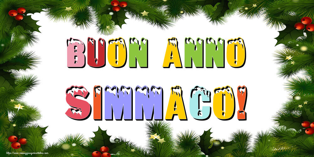 Cartoline di Buon Anno - Albero Di Natale & Palle Di Natale | Buon Anno Simmaco!