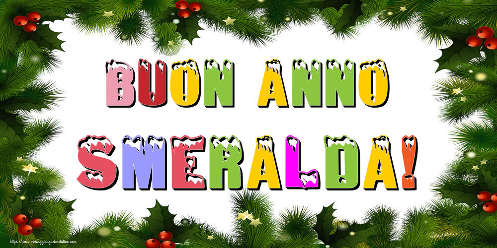 Cartoline di Buon Anno - Buon Anno Smeralda!