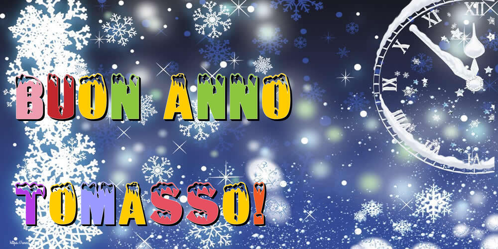 Cartoline di Buon Anno - Neve | Buon Anno Tomasso!
