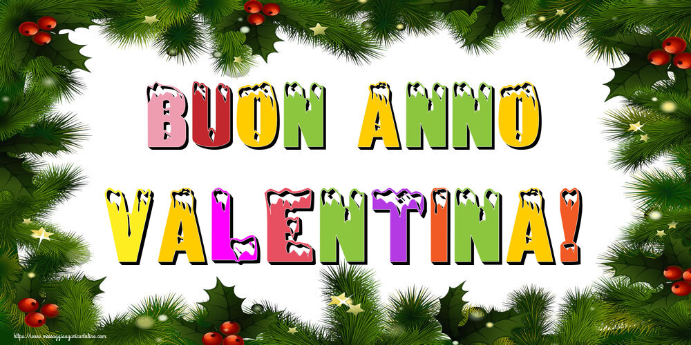  Cartoline di Buon Anno - Albero Di Natale & Palle Di Natale | Buon Anno Valentina!