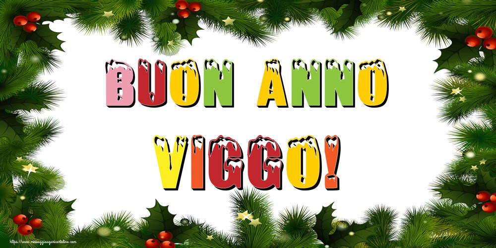 Cartoline di Buon Anno - Buon Anno Viggo!