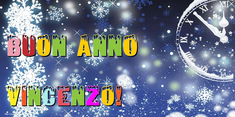 Cartoline di Buon Anno - Neve | Buon Anno Vincenzo!