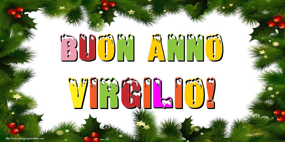 Cartoline di Buon Anno - Buon Anno Virgilio!