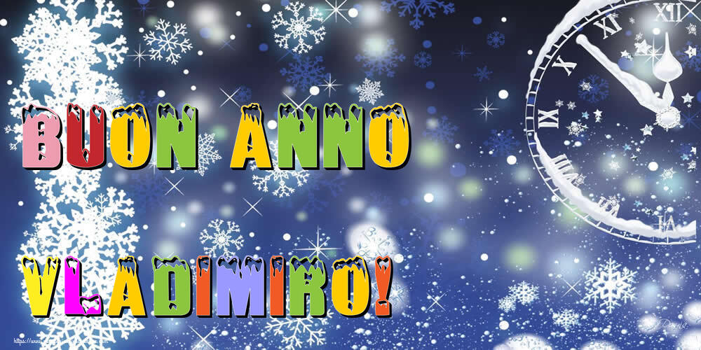 Cartoline di Buon Anno - Neve | Buon Anno Vladimiro!