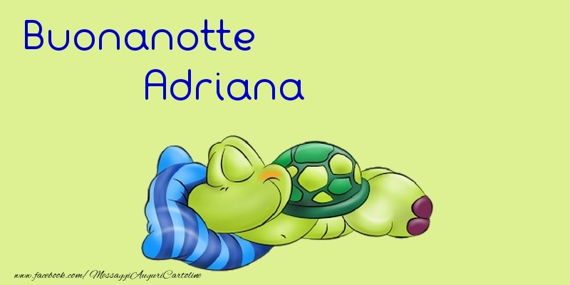 Cartoline di buonanotte - Animali | Buonanotte Adriana