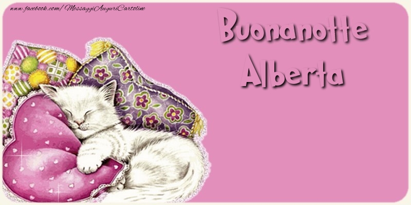 Cartoline di buonanotte - Animali | Buonanotte Alberta
