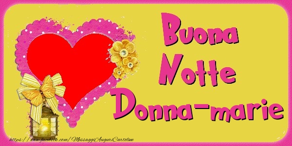 Cartoline di buonanotte - Buona Notte Donna-Marie