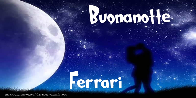 Cartoline di buonanotte - Buonanotte Ferrari!