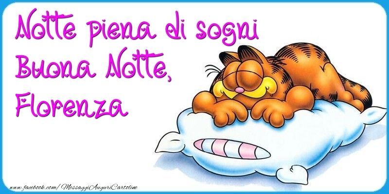 Cartoline di buonanotte - Animali | Notte piena di sogni Buona Notte, Florenza