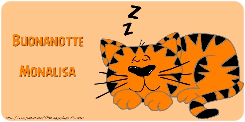 Cartoline di buonanotte - Animali | Buonanotte Monalisa