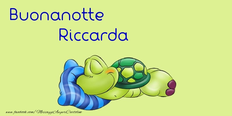 Cartoline di buonanotte - Animali | Buonanotte Riccarda