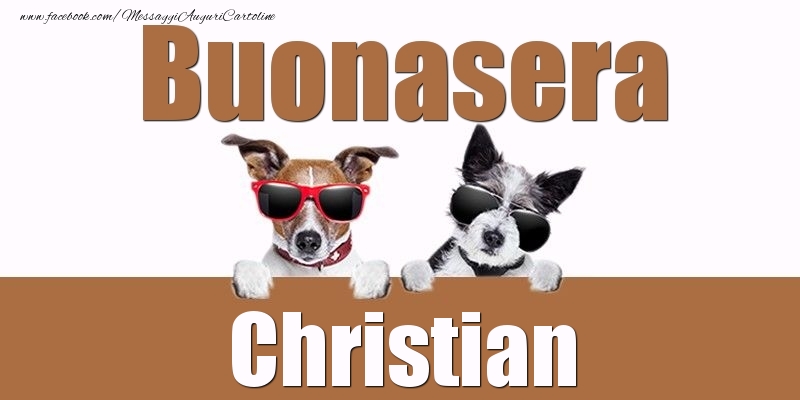 Cartoline di buonasera - Animali | Buonasera Christian