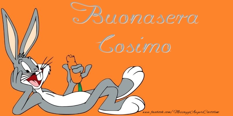 Cartoline di buonasera - Buonasera Cosimo