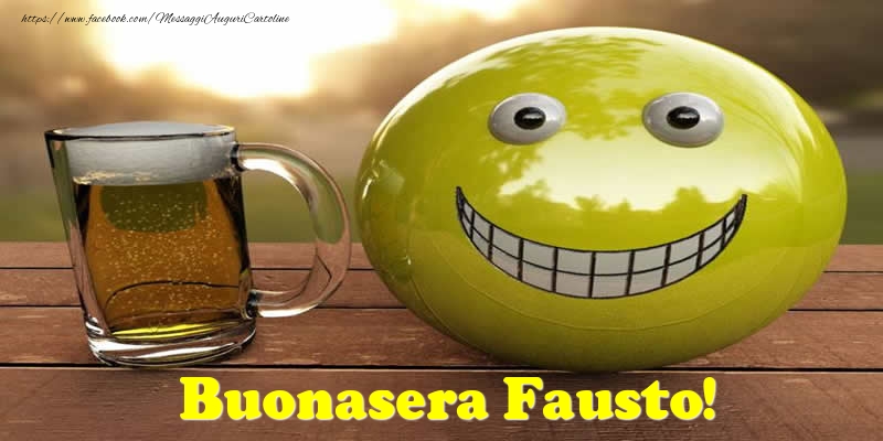 Cartoline di buonasera - Emoticons | Buonasera Fausto!