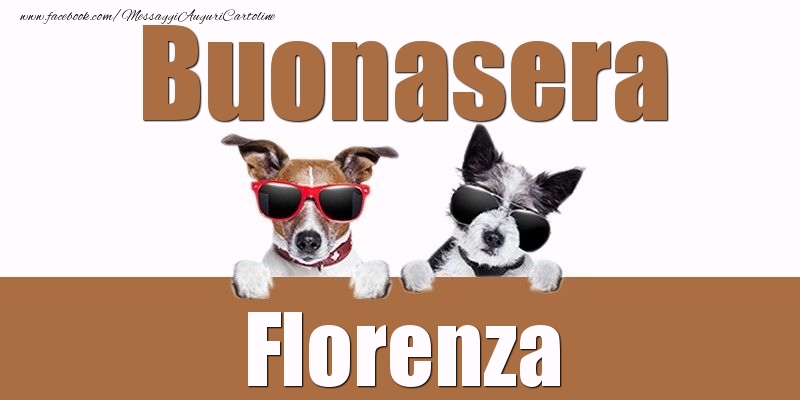 Cartoline di buonasera - Buonasera Florenza