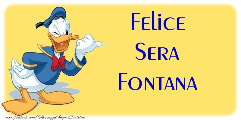 Cartoline di buonasera - Felice Sera Fontana