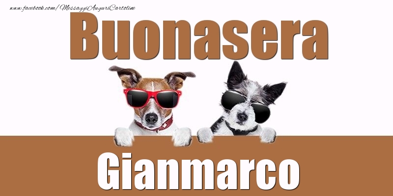 Cartoline di buonasera - Animali | Buonasera Gianmarco