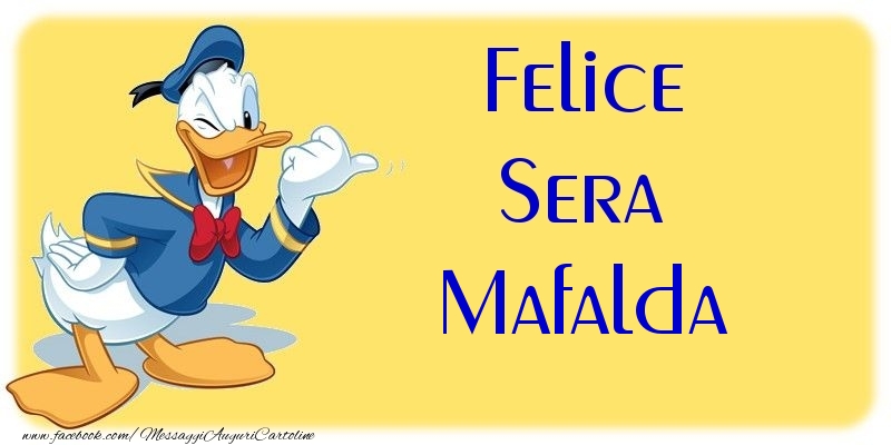 Cartoline di buonasera - Felice Sera Mafalda