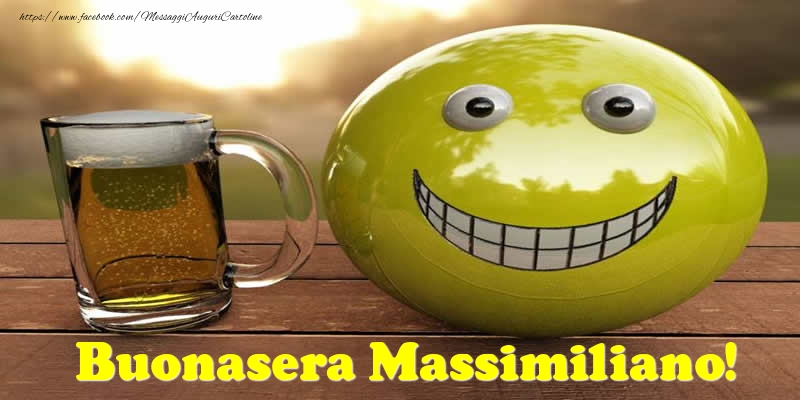 Cartoline di buonasera - Emoticons | Buonasera Massimiliano!