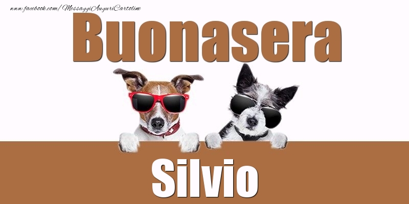 Cartoline di buonasera - Buonasera Silvio