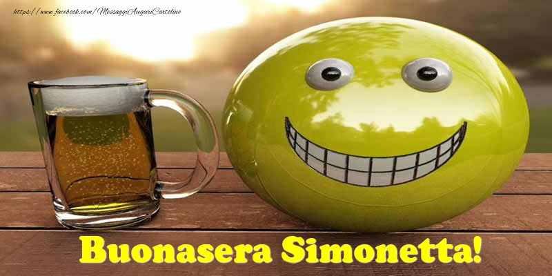 Cartoline di buonasera - Emoticons | Buonasera Simonetta!