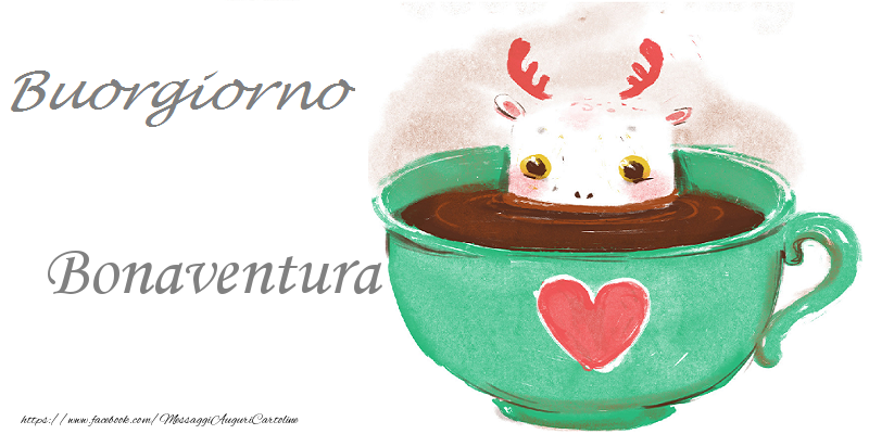 Cartoline di buongiorno - Animali & Caffè & Cuore | Buongiorno Bonaventura