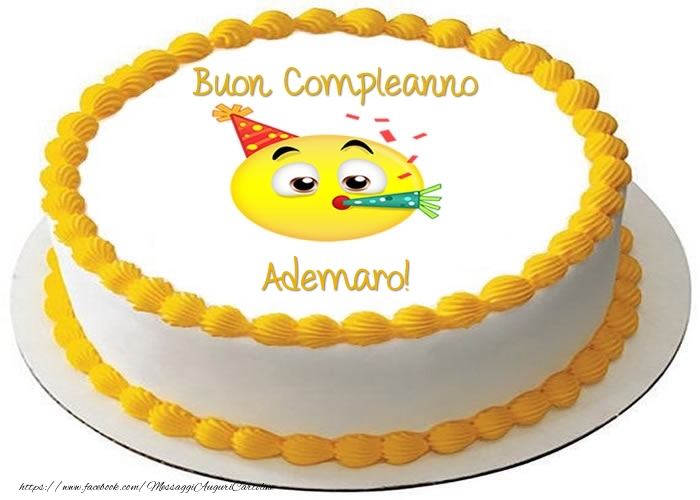 Cartoline di compleanno - Torta Buon Compleanno Ademaro!