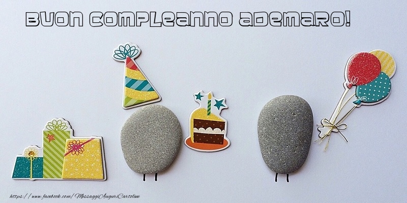 Cartoline di compleanno - Regalo & Torta | Tanti Auguri di Buon Compleanno Ademaro!