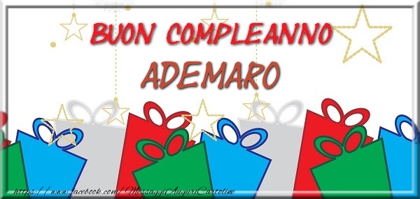 Cartoline di compleanno - Buon compleanno Ademaro