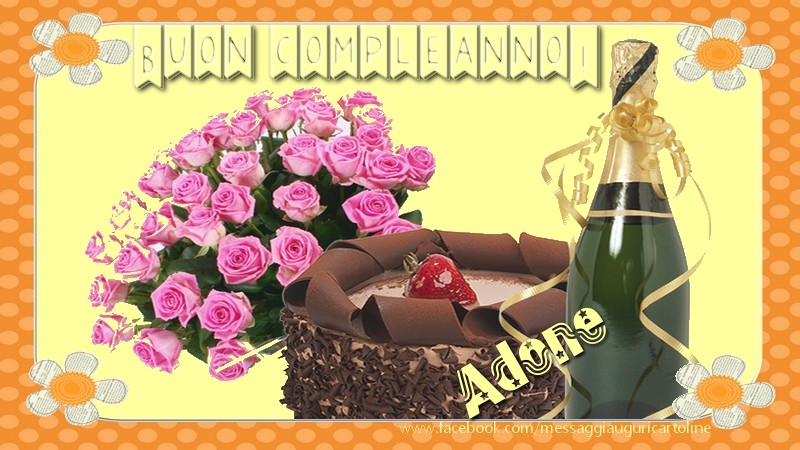 Cartoline di compleanno - Buon compleanno Adone