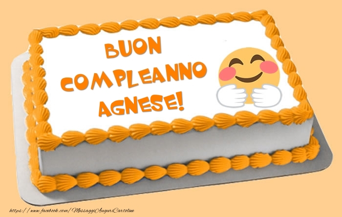Cartoline di compleanno - Torta Buon Compleanno Agnese!